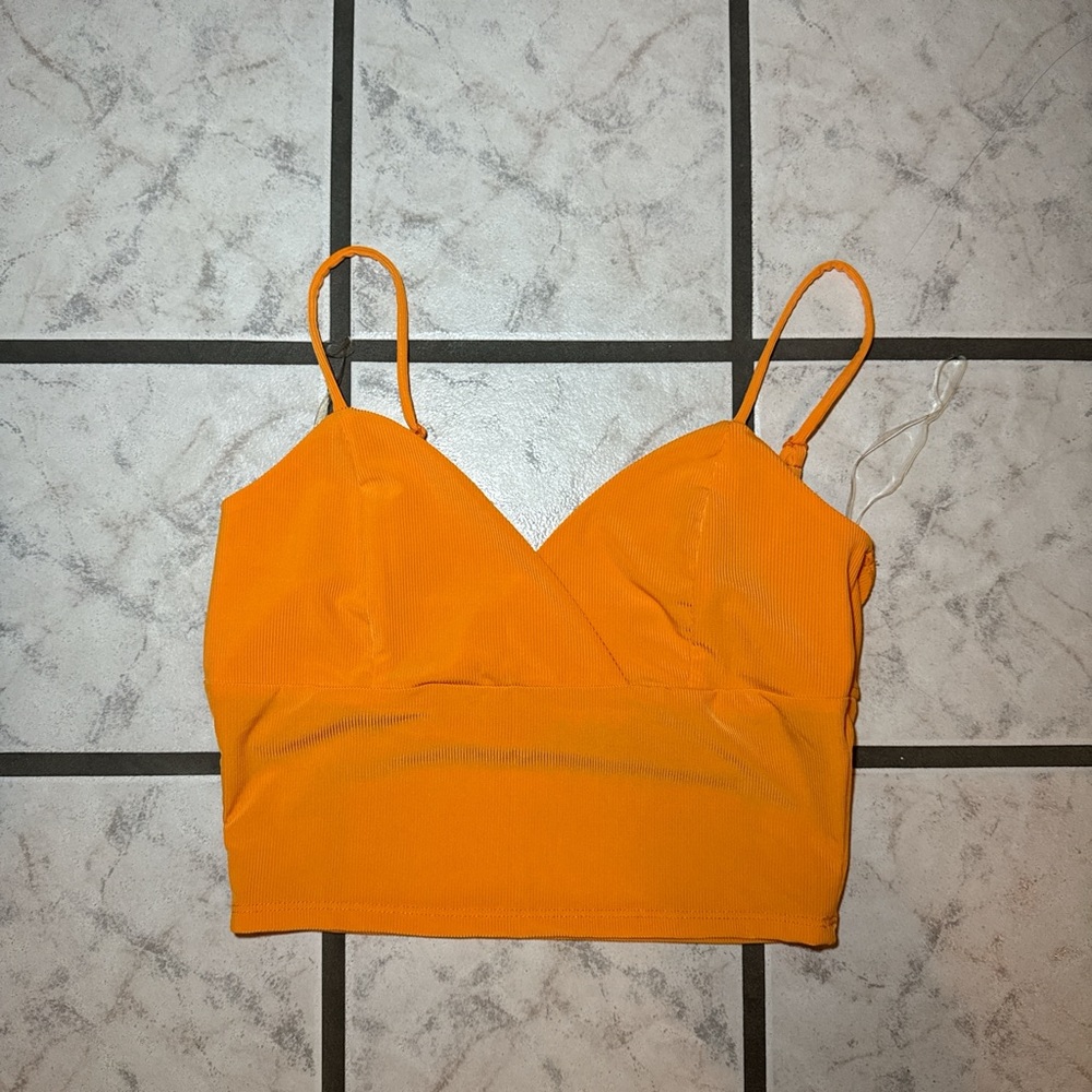 Heart Hips Orange Crop Top